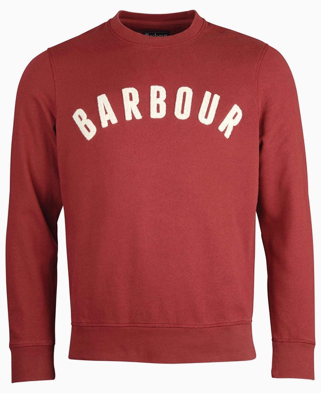 Sudaderas Barbour Prep Logo Crew Hombre Rojos | 847231-PDV