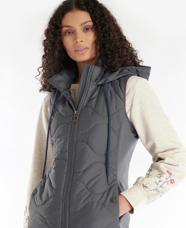 Sudaderas Barbour Thrift Quilted Mujer Grises | 052176-BIQ