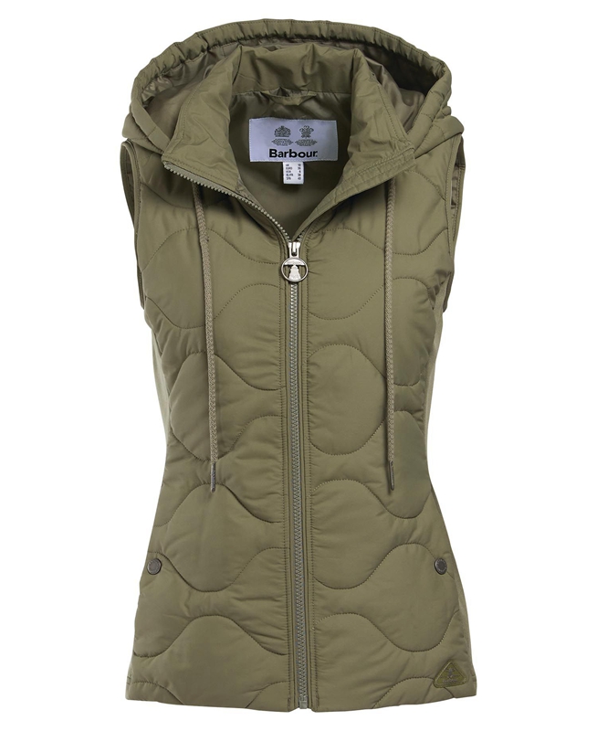 Sudaderas Barbour Thrift Quilted Mujer Verde Oliva | 365289-SMJ