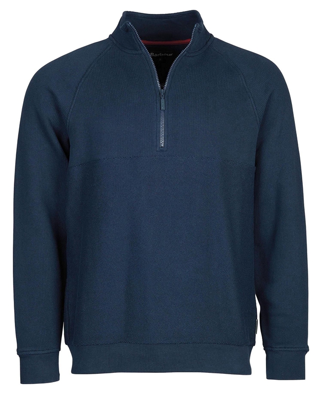 Sudaderas Barbour Wear Half Zip Hombre Azul Marino | 410659-WLQ