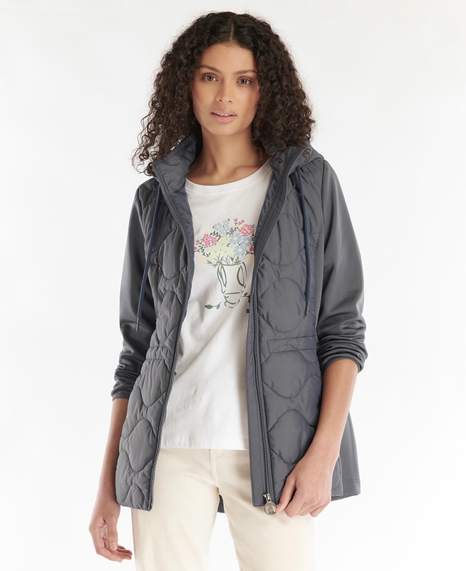 Sudaderas Barbour Willowherb Quilted Mujer Grises | 927140-EWN