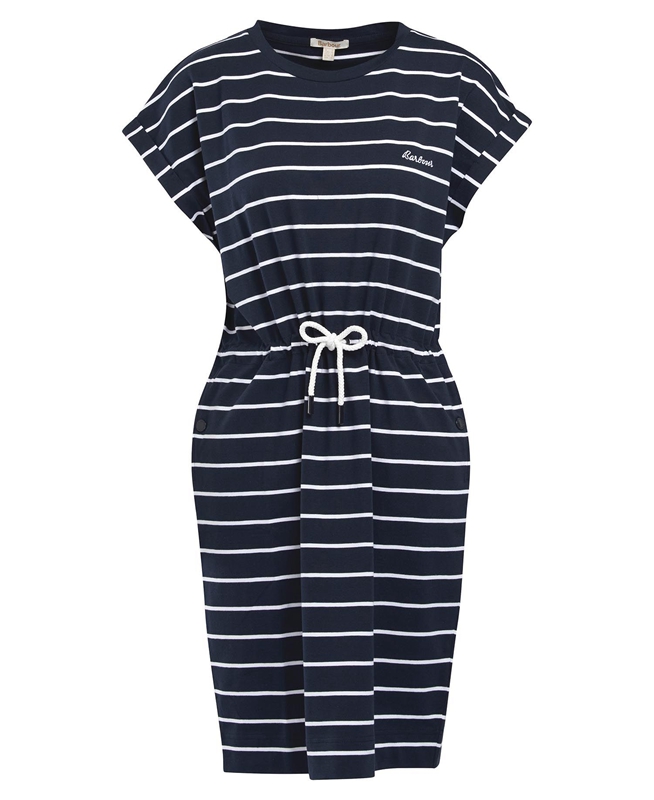 Vestido Barbour Marlo Stripe Mujer Azul Marino | 759831-OCS