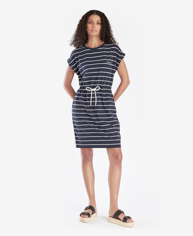 Vestido Barbour Marlo Stripe Mujer Azul Marino | 759831-OCS